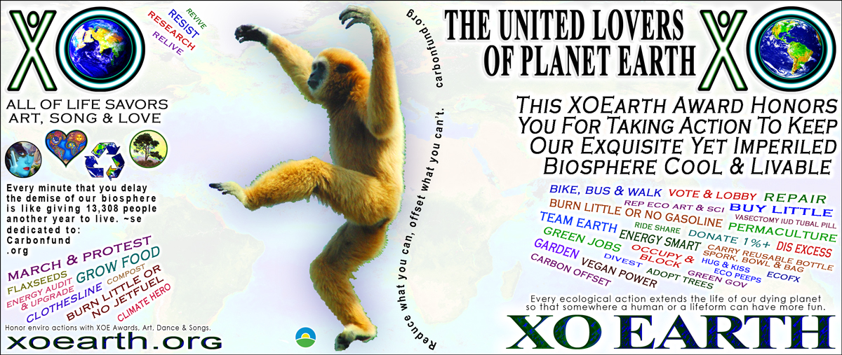 Gibbon + Carbonfund XOEarth Award