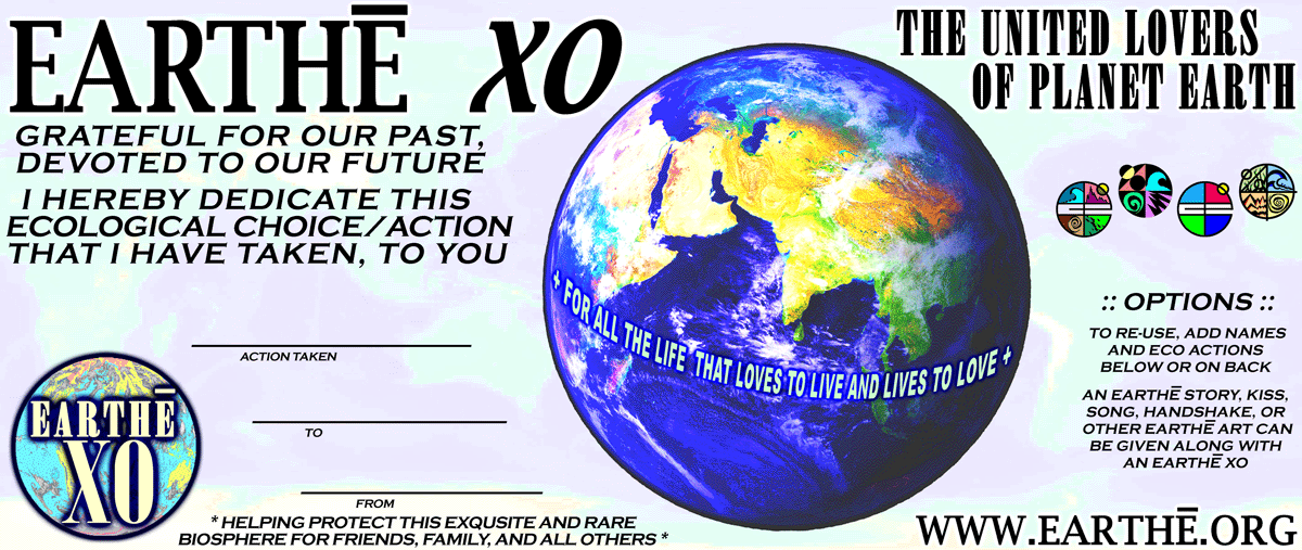 For all the life that loves to live. Click to check out xoearth.org.